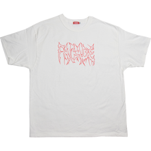 Load image into Gallery viewer, Miserable Outline Logo Tee White
